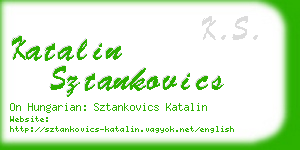 katalin sztankovics business card